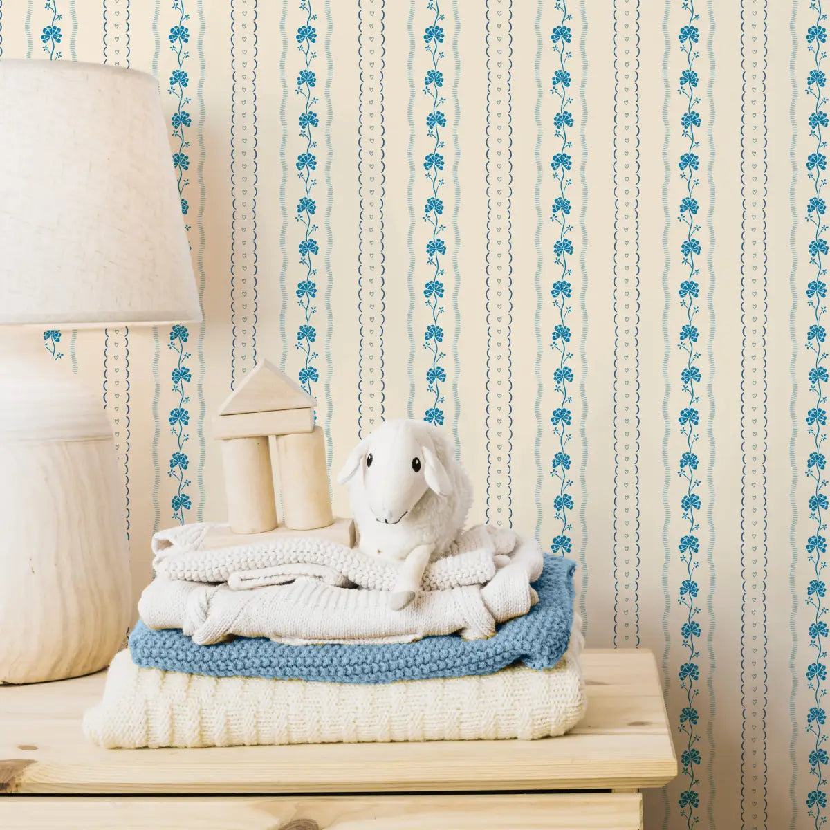 Constance Wallpaper - Shamrocks and Hearts - by House of Haricot - Loomwell Home Goods
