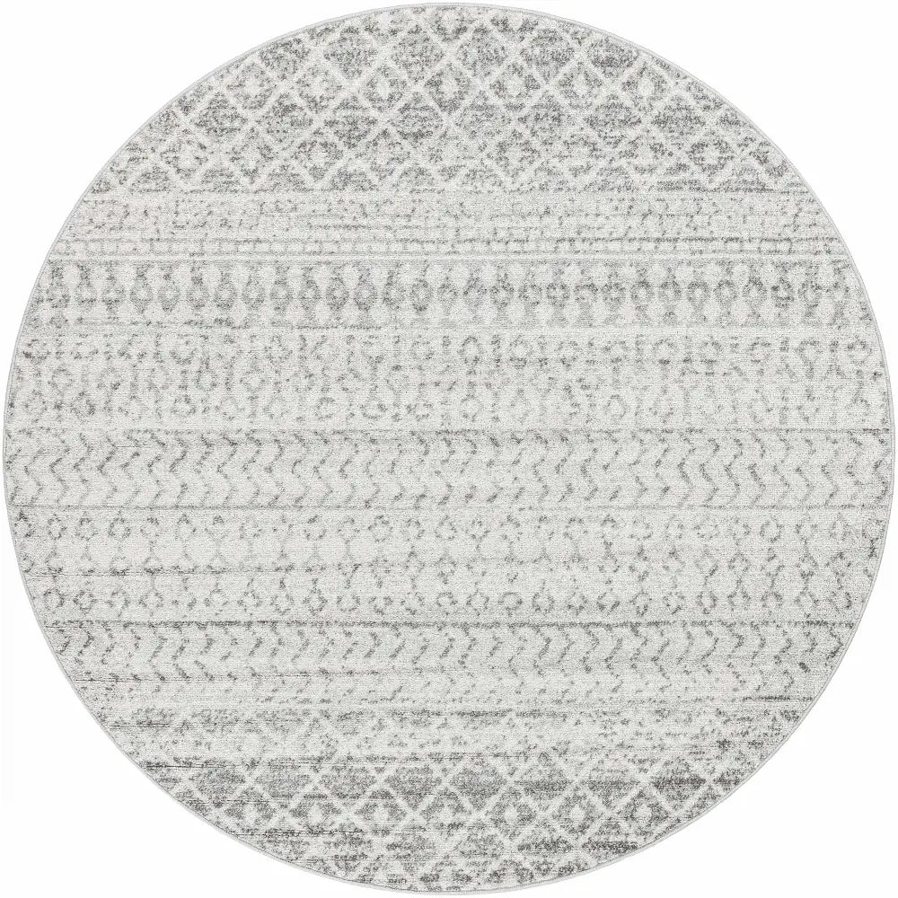 Constantin Gray Area Rug - 6’ Round - Boutique Rugs