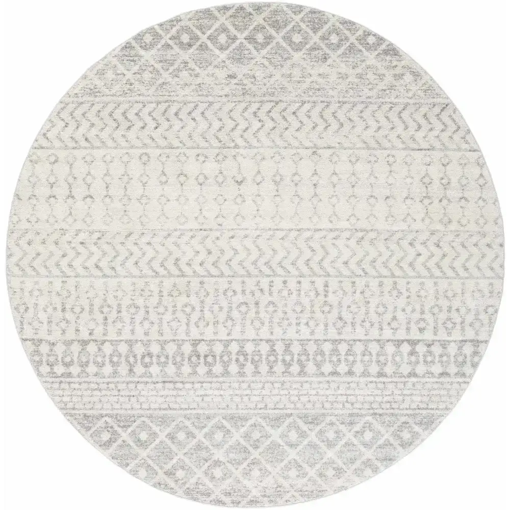 Constantin Gray Area Rug - 7’10’’ Round - Boutique Rugs