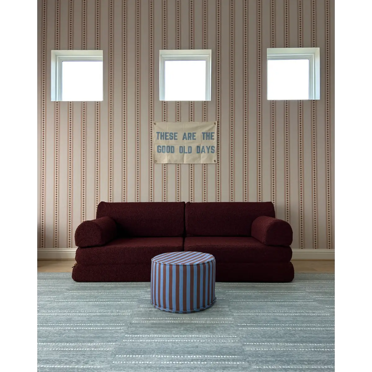 Conway Wallpaper - Dotted Stripe - by Beeky Illustration - Loomwell Home Goods