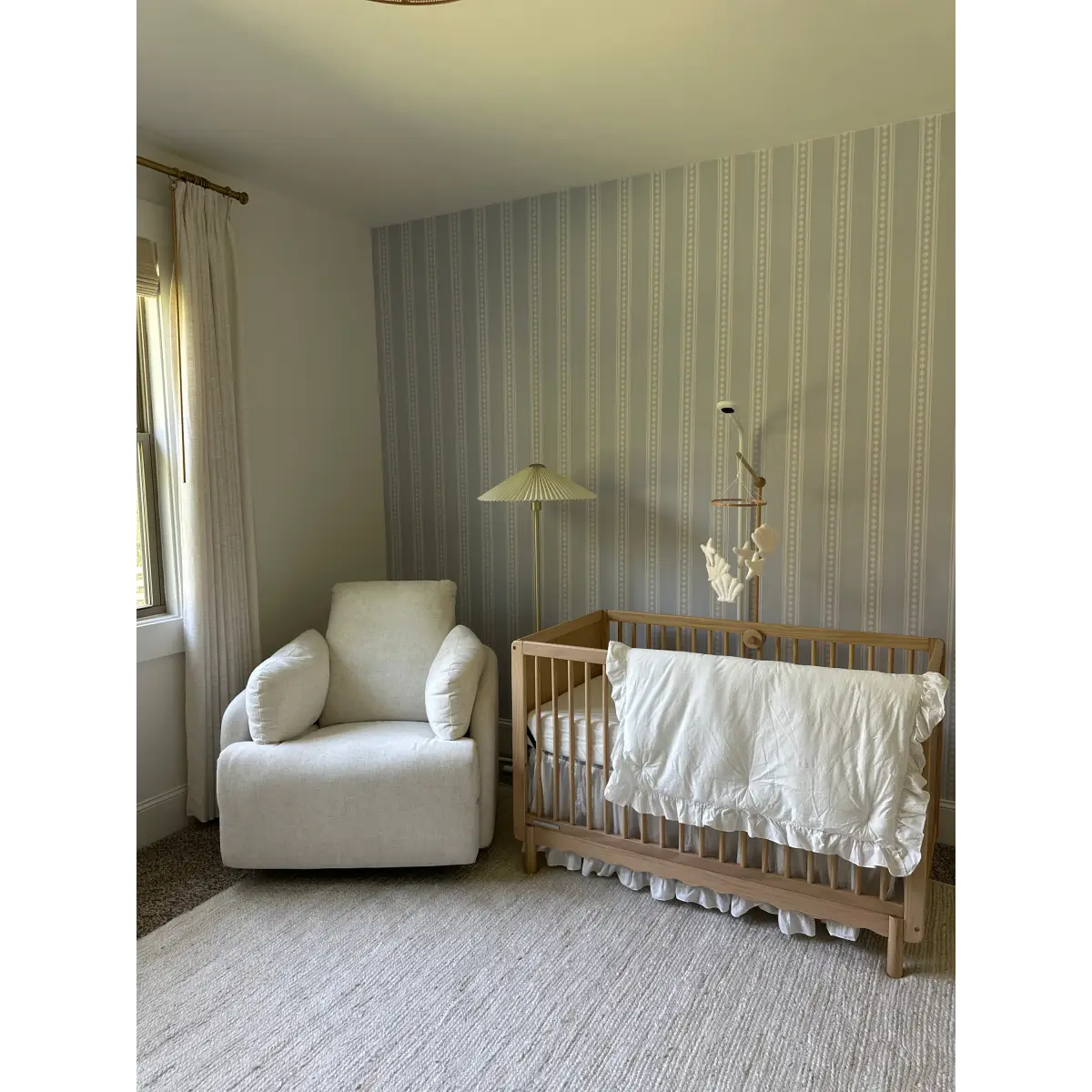 Conway Wallpaper - Dotted Stripe - by Beeky Illustration - Loomwell Home Goods