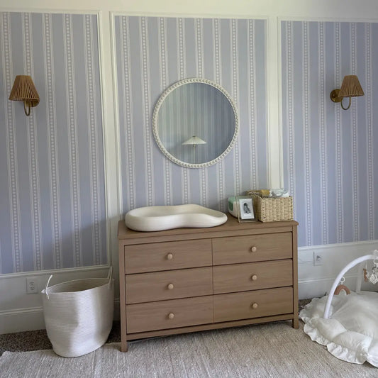 Conway Wallpaper - Dotted Stripe - by Beeky Illustration - Loomwell Home Goods