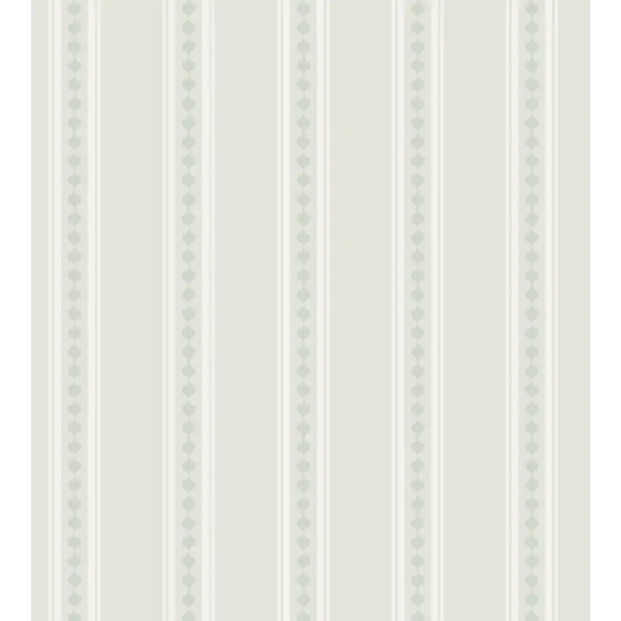 Conway Wallpaper - Dotted Stripe - by Beeky Illustration - Sample 1 foot by 1 foot / Green - Loomwell Home Goods