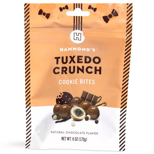 Cookie Bites - Tuxedo Crunch - Milk Dark and White Chocolate - Hammond’s Candies / Lolli & Pops