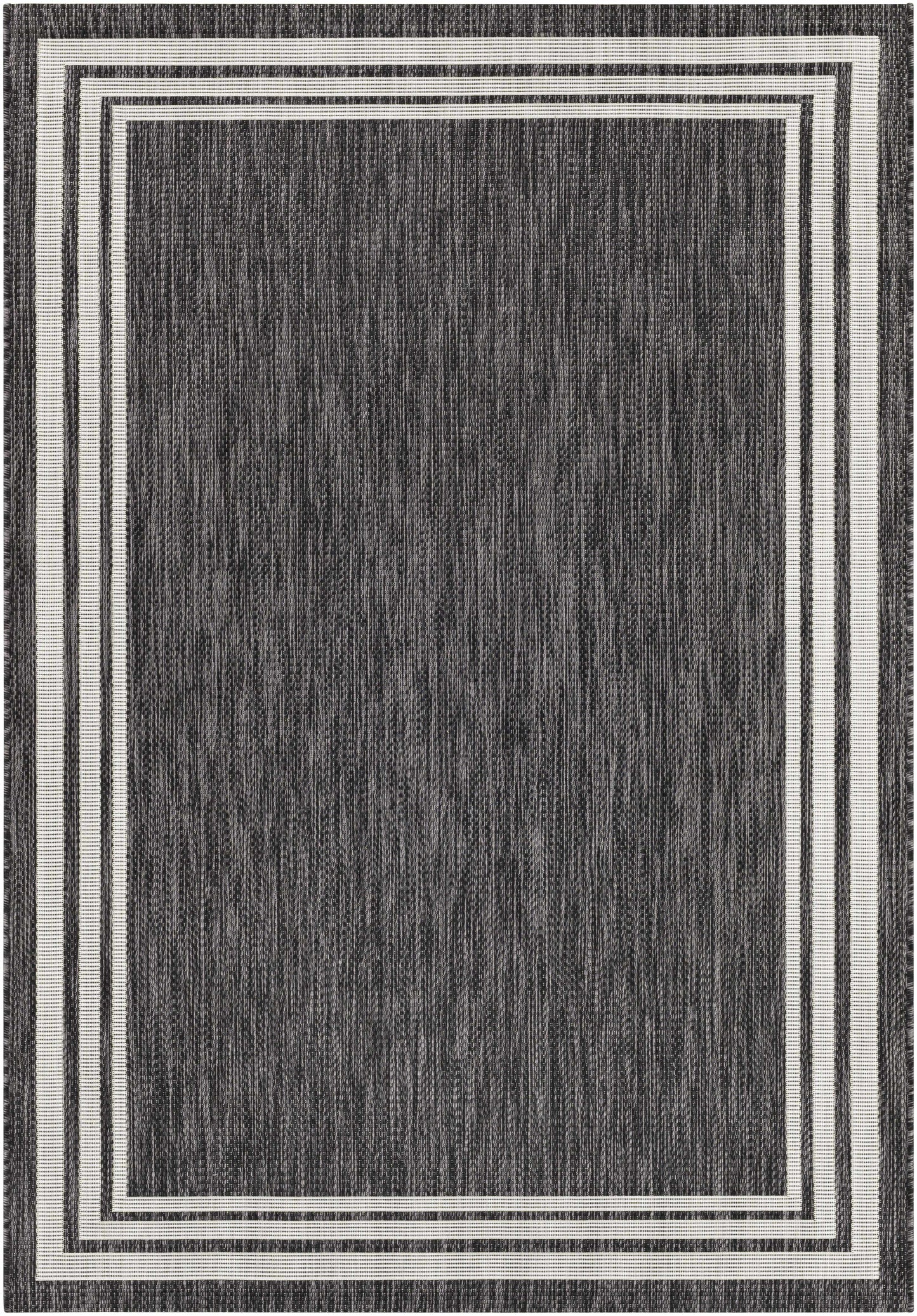 Coonamble Bordered Antrasit Outdoor Rug - 5’3’’ x 7’7’’ Rectangle - Boutique Rugs