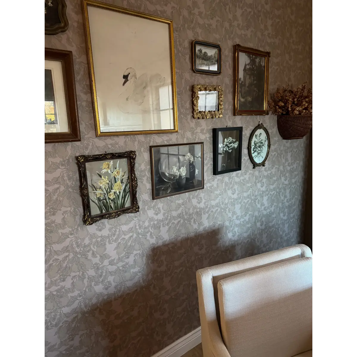 Copeland Wallpaper - Neutral Floral - by The Fibery - Loomwell Home Goods
