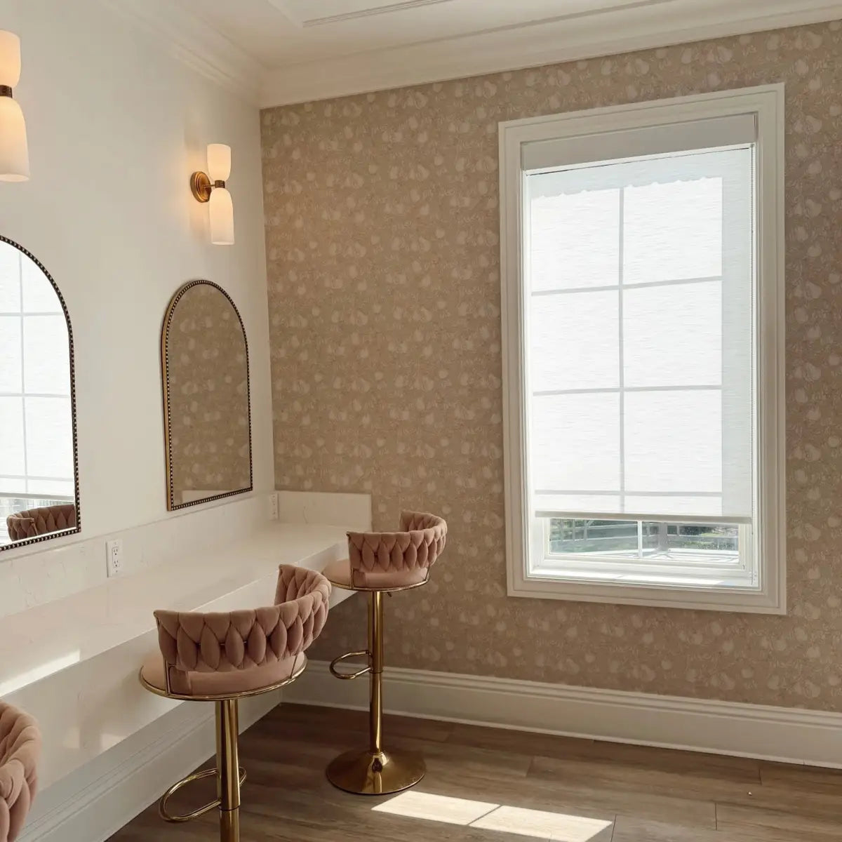 Copeland Wallpaper - Neutral Floral - by The Fibery - Loomwell Home Goods