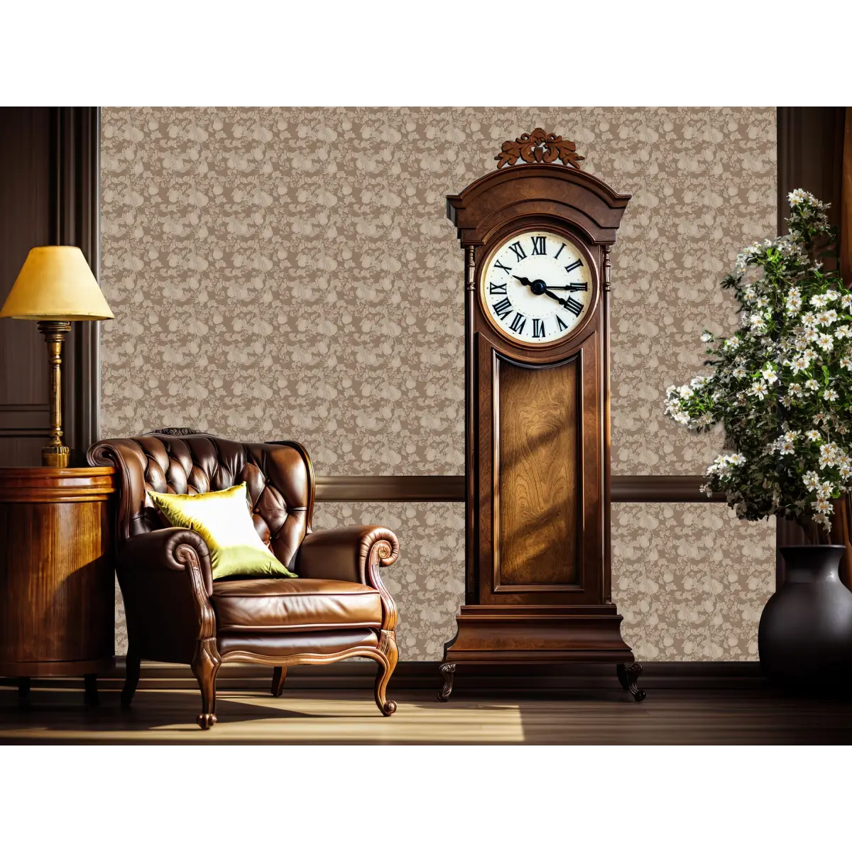 Copeland Wallpaper - Neutral Floral - by The Fibery - Loomwell Home Goods