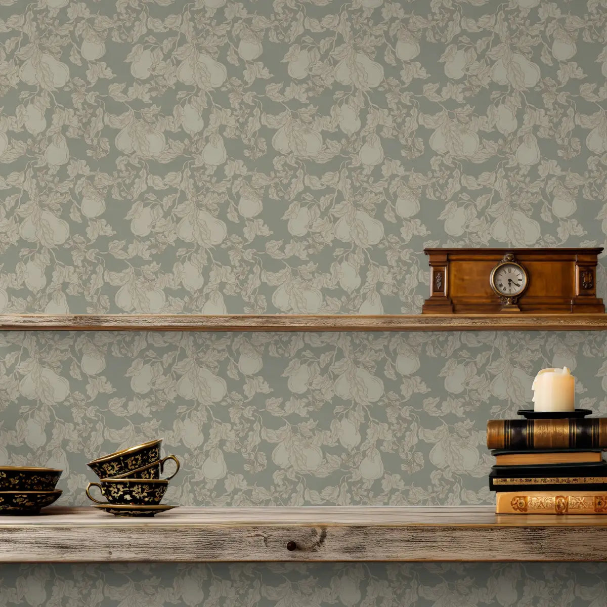Copeland Wallpaper - Neutral Floral - by The Fibery - Loomwell Home Goods