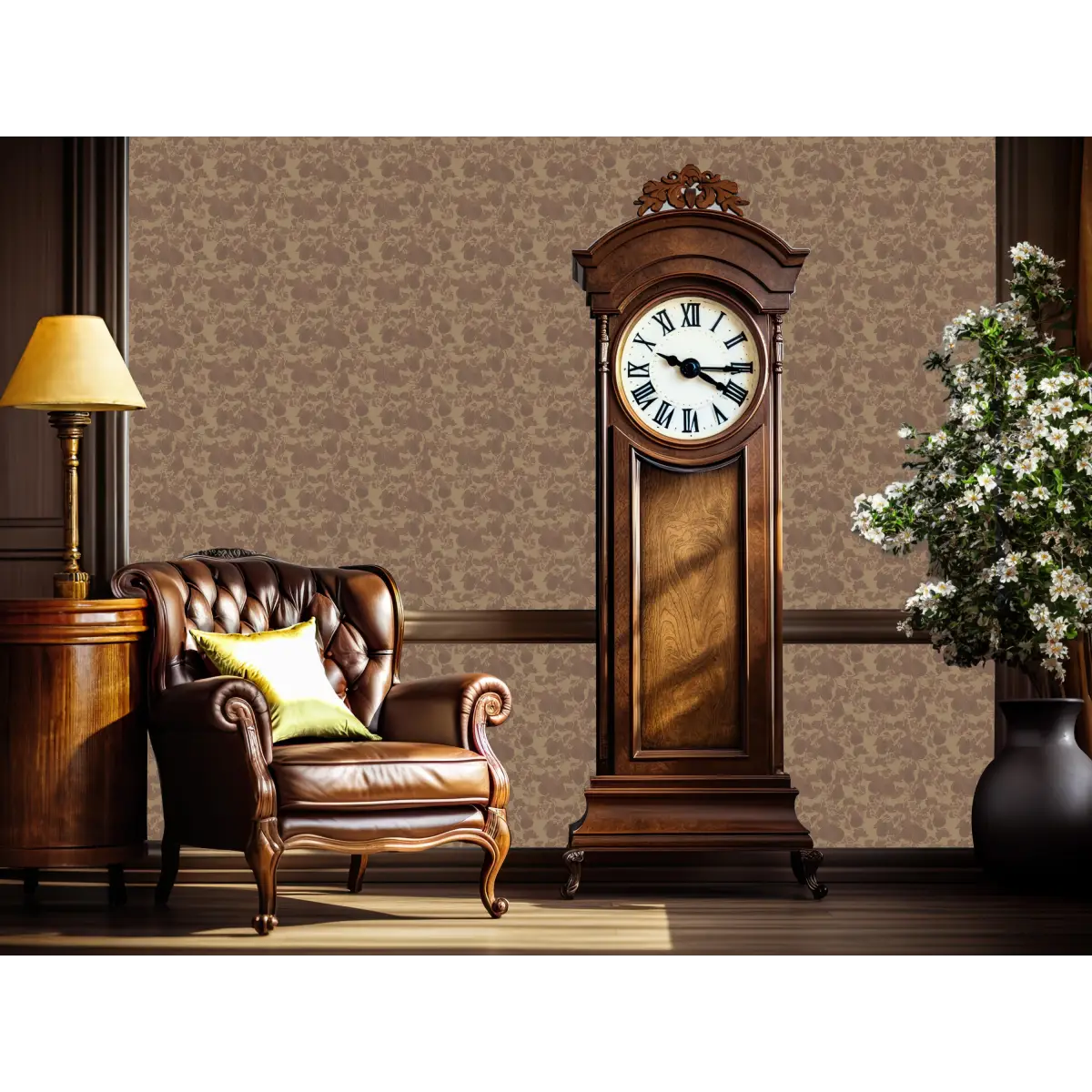 Copeland Wallpaper - Neutral Floral - by The Fibery - Loomwell Home Goods