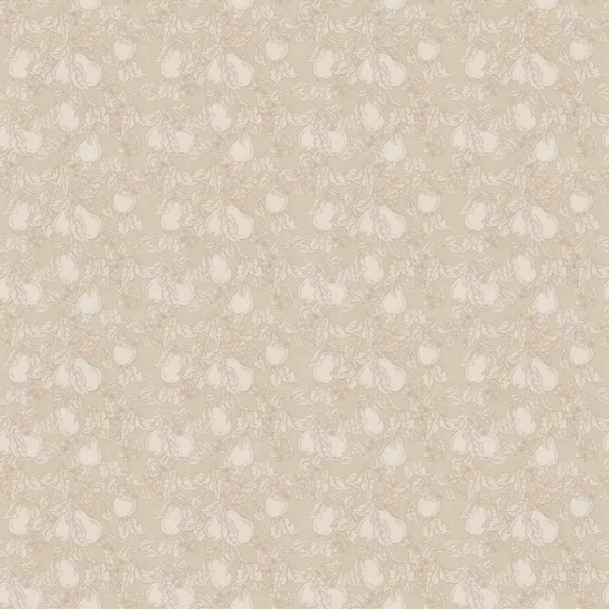 Copeland Wallpaper - Neutral Floral - by The Fibery - Sample 1 foot by 1 foot / Light Neutral - Loomwell Home Goods