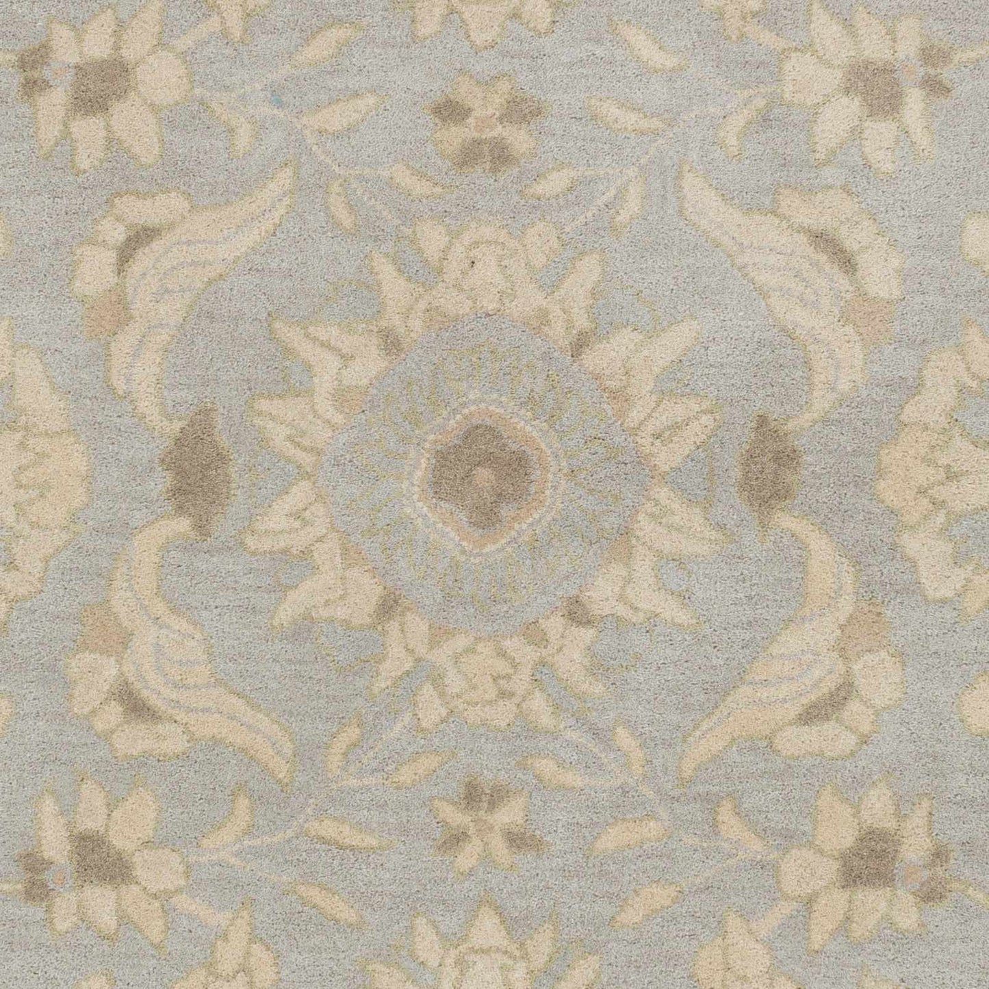 Pale Blue Traditional Wool Rug - Boutique Rugs