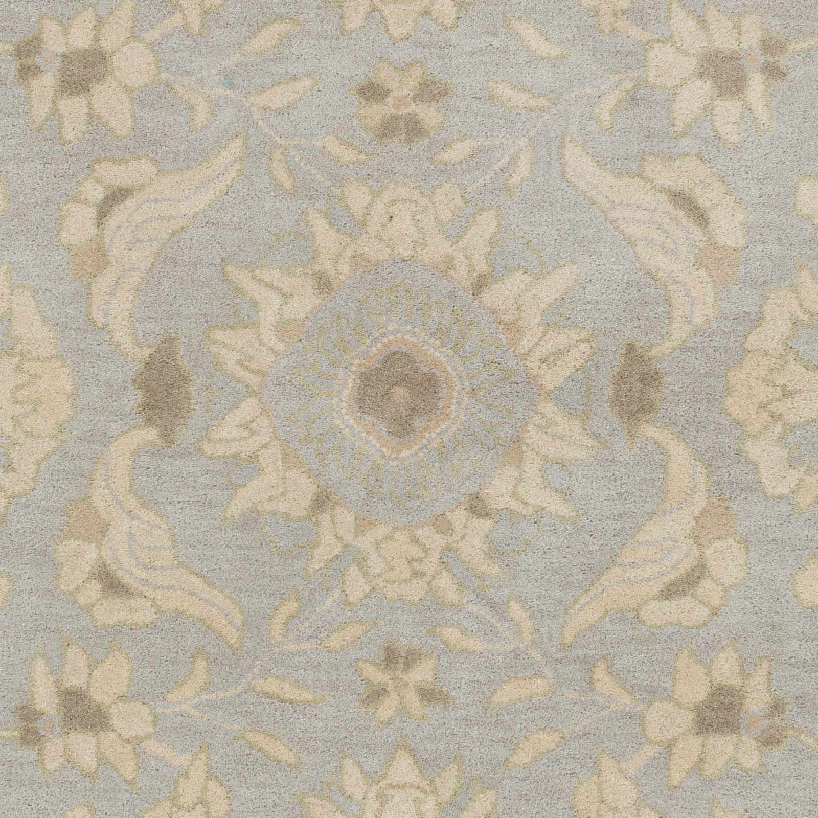 Pale Blue Traditional Wool Rug - Boutique Rugs