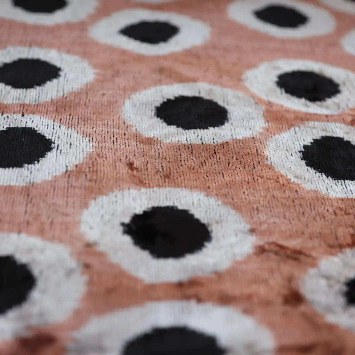 Copper Gold Black Dot Silk Velvet Lumbar Pillow – 16x24 Handmade Modern Cushion - Canvello
