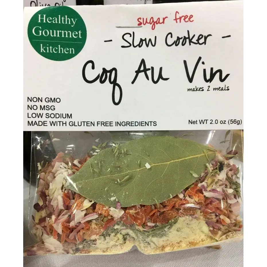 Slow Cooker Seasoning Mix - Coq Au Vin - Healthy Gourmet Kitchen