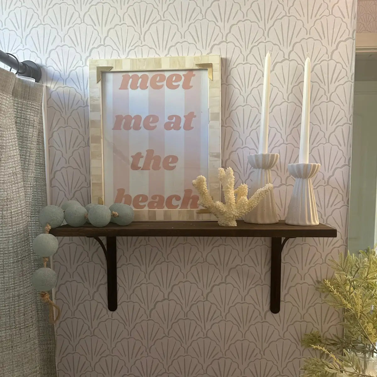 Coralie Wallpaper - Seashell Fans - by Studio Stephie - Loomwell Home Goods