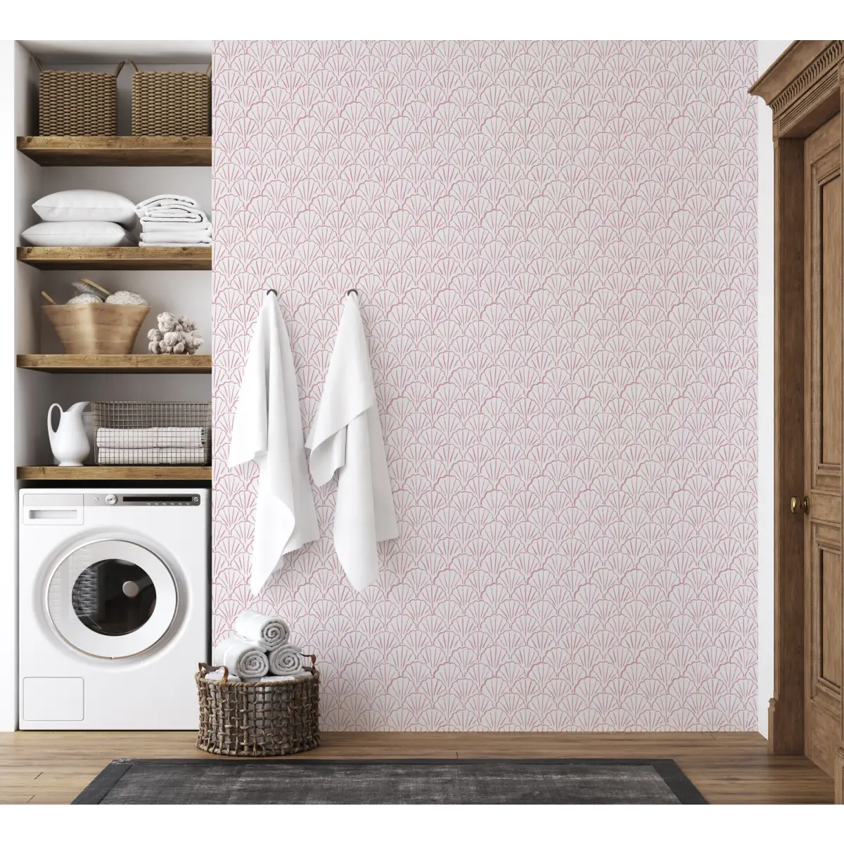 Coralie Wallpaper - Seashell Fans - by Studio Stephie - Loomwell Home Goods