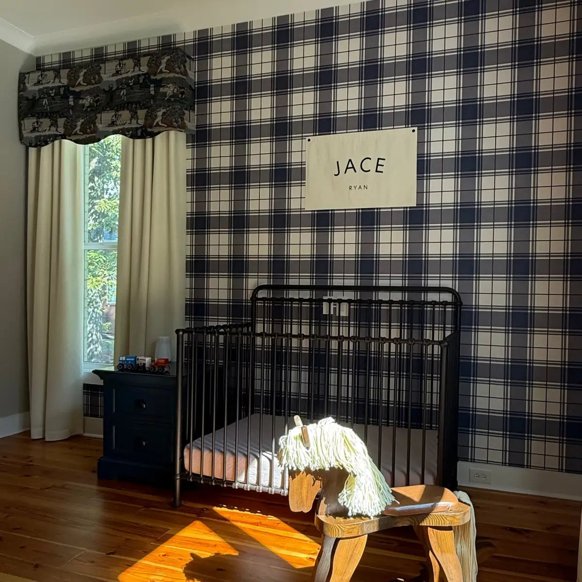 Corbin Wallpaper - Traditional Plaid - by Hailey Kiefer Designs - Loomwell Home Goods