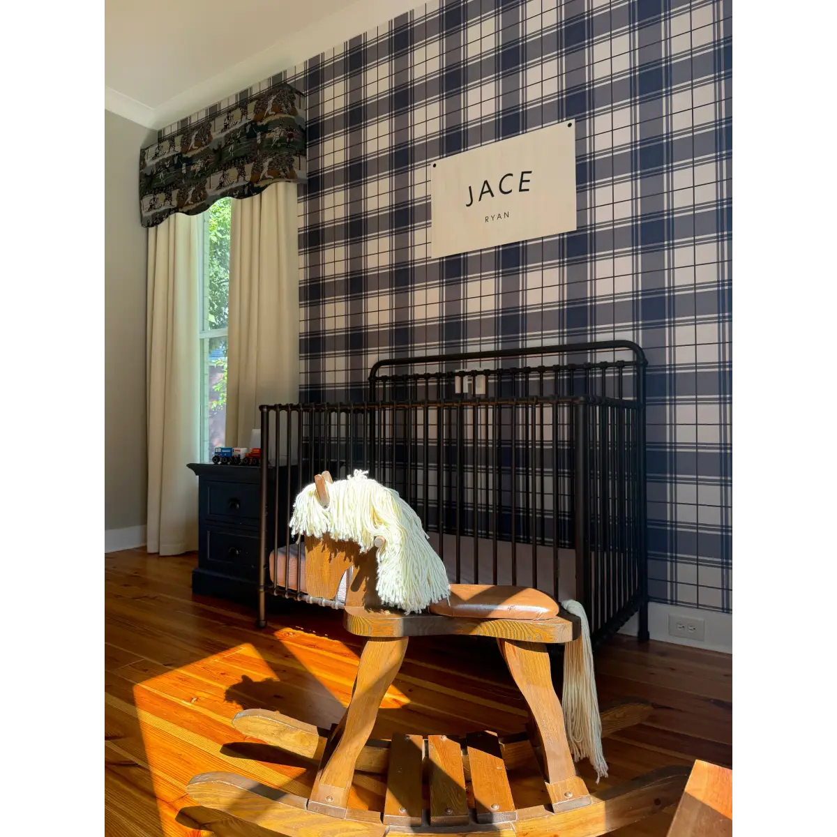 Corbin Wallpaper - Traditional Plaid - by Hailey Kiefer Designs - Loomwell Home Goods