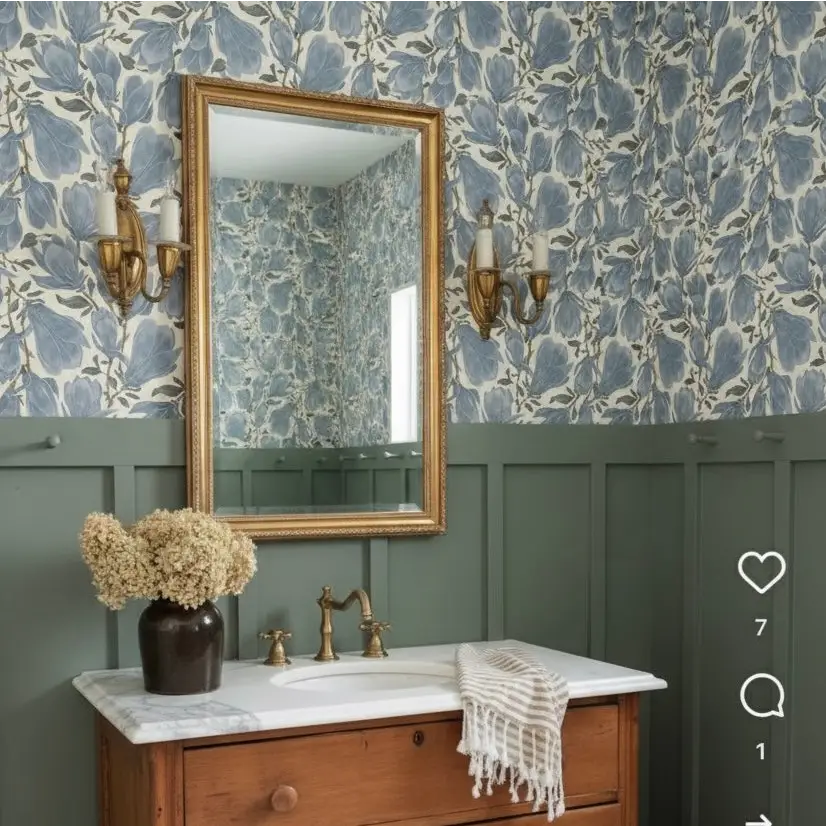 Cornelia Wallpaper - Relaxed Floral - by Marie Erstad Studio - Loomwell Home Goods