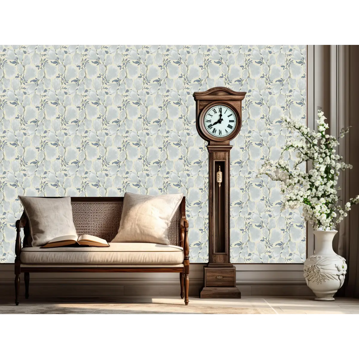 Cornelia Wallpaper - Relaxed Floral - by Marie Erstad Studio - Loomwell Home Goods