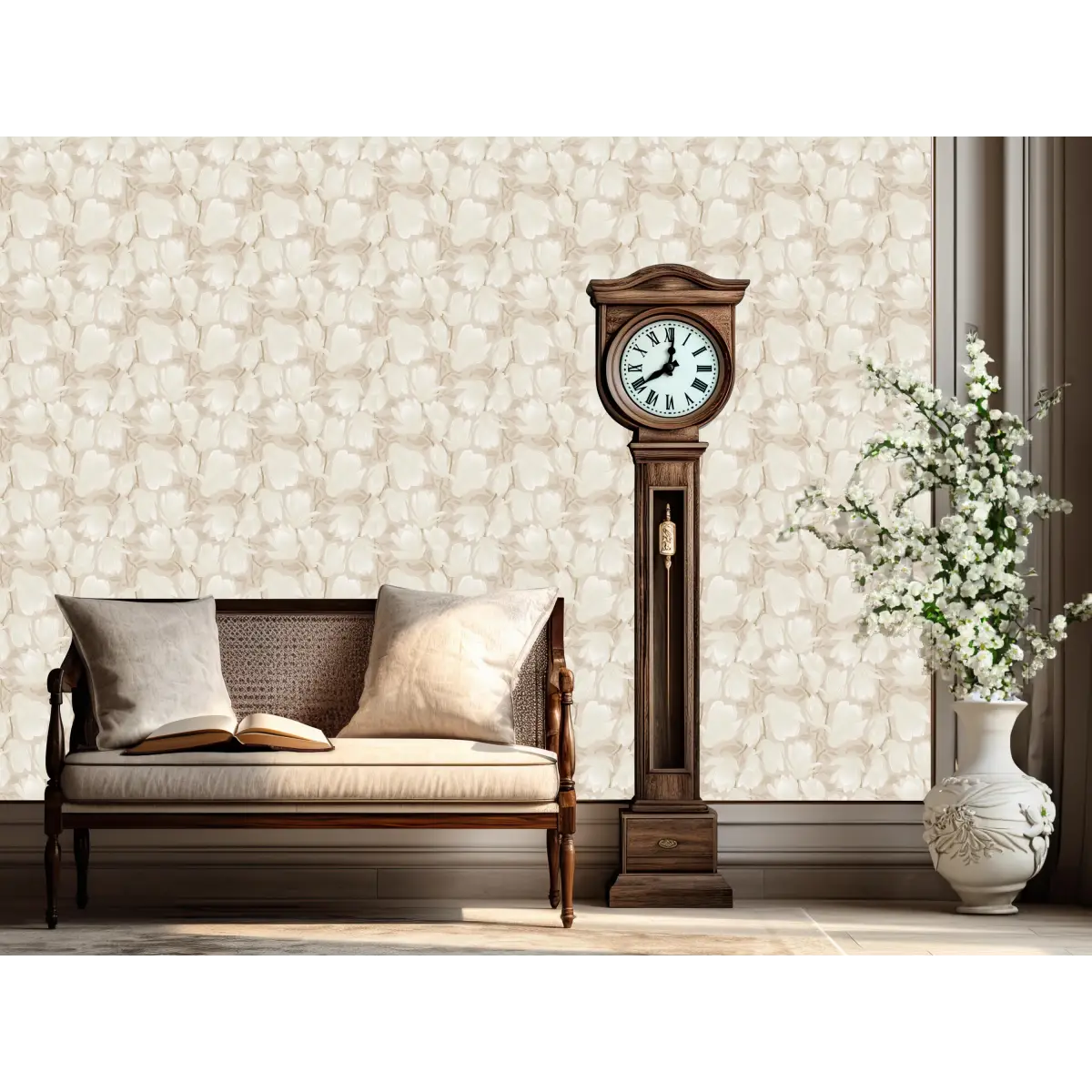 Cornelia Wallpaper - Relaxed Floral - by Marie Erstad Studio - Loomwell Home Goods