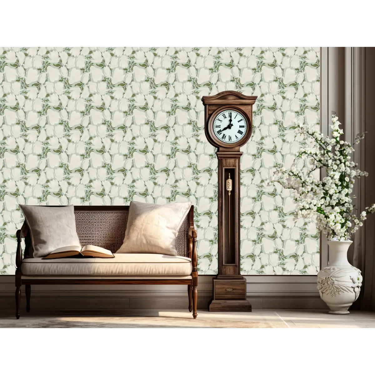 Cornelia Wallpaper - Relaxed Floral - by Marie Erstad Studio - Loomwell Home Goods