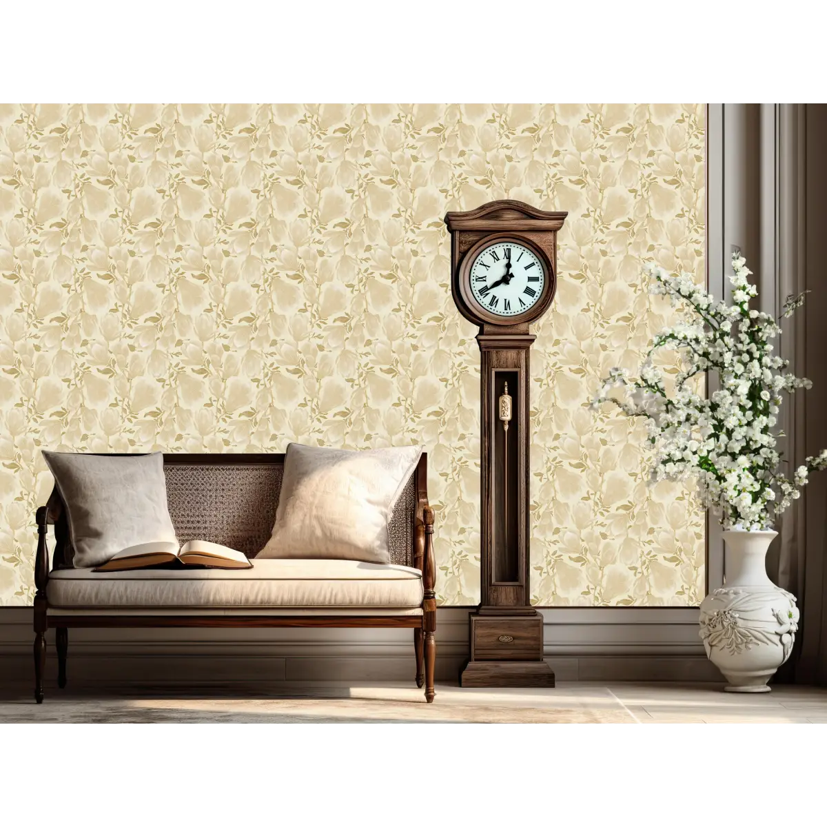 Cornelia Wallpaper - Relaxed Floral - by Marie Erstad Studio - Loomwell Home Goods
