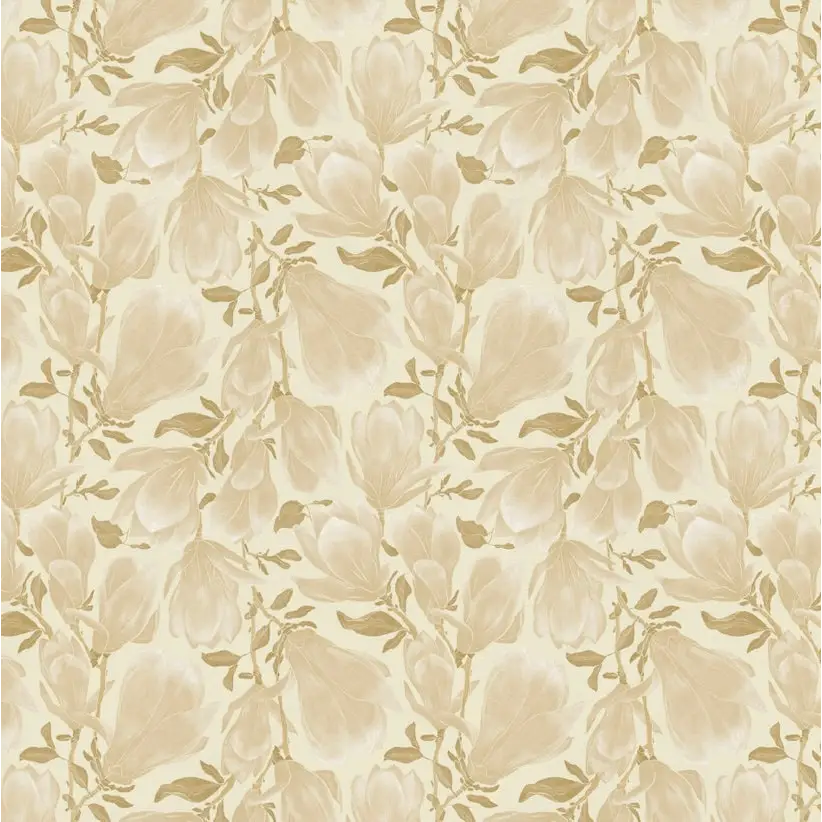 Cornelia Wallpaper - Relaxed Floral - by Marie Erstad Studio - Sample 1 foot by 1 foot / Golden - Loomwell Home Goods