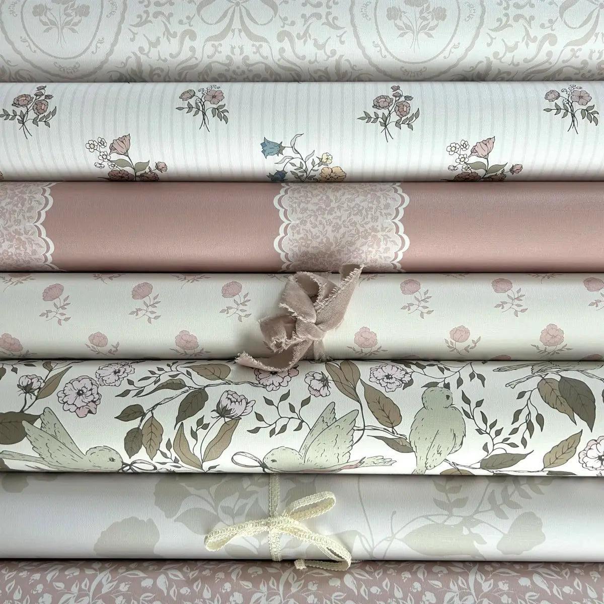 Cosie Wallpaper - Neutral Petite Bouquets - by Ali Anni - Loomwell Home Goods