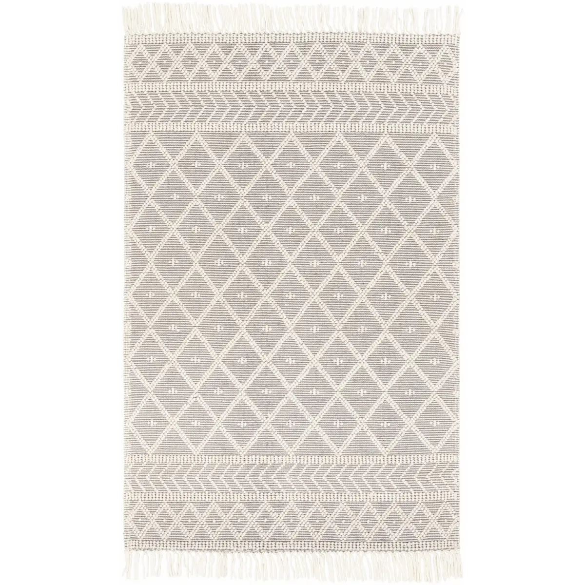 Cotton Wool Tassel Rug - 5’ x 7’6’’ Rectangle - Boutique Rugs