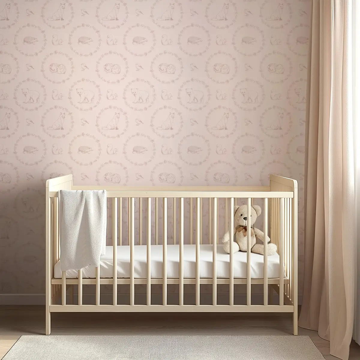 Covey Wallpaper - Elegant Forest Animals - by Fede Volpato - Loomwell Home Goods