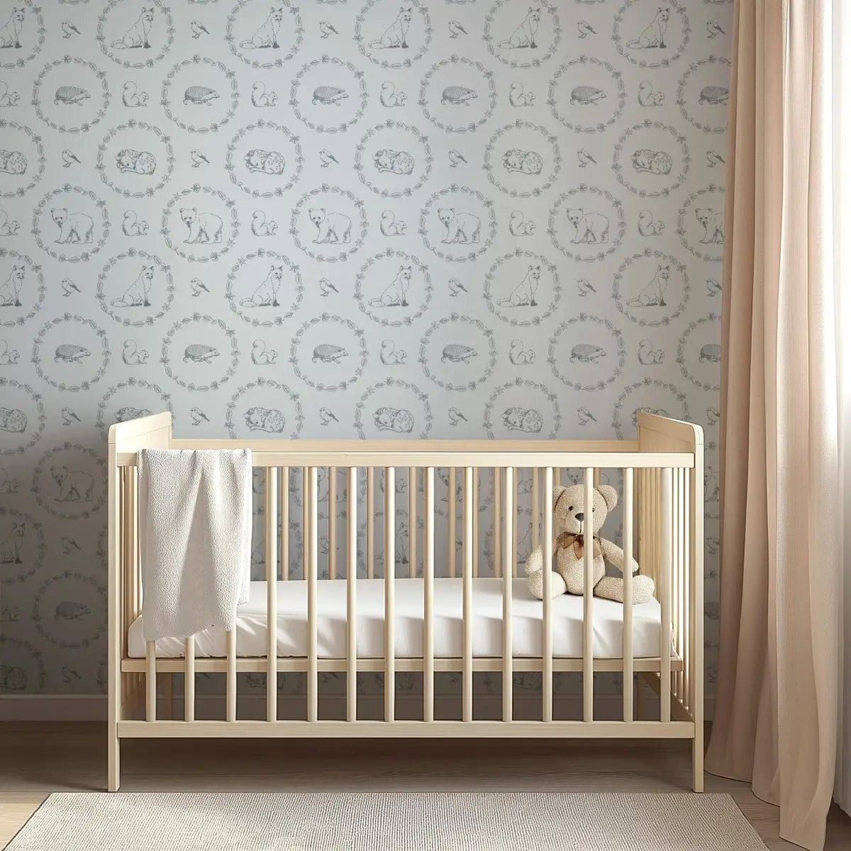 Covey Wallpaper - Elegant Forest Animals - by Fede Volpato - Loomwell Home Goods