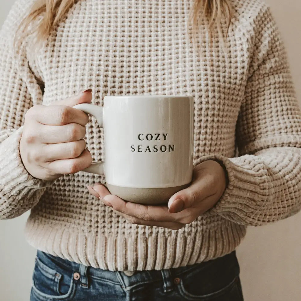 Cozy Season 14oz. Stoneware Coffee Mug - Sweet Water Decor