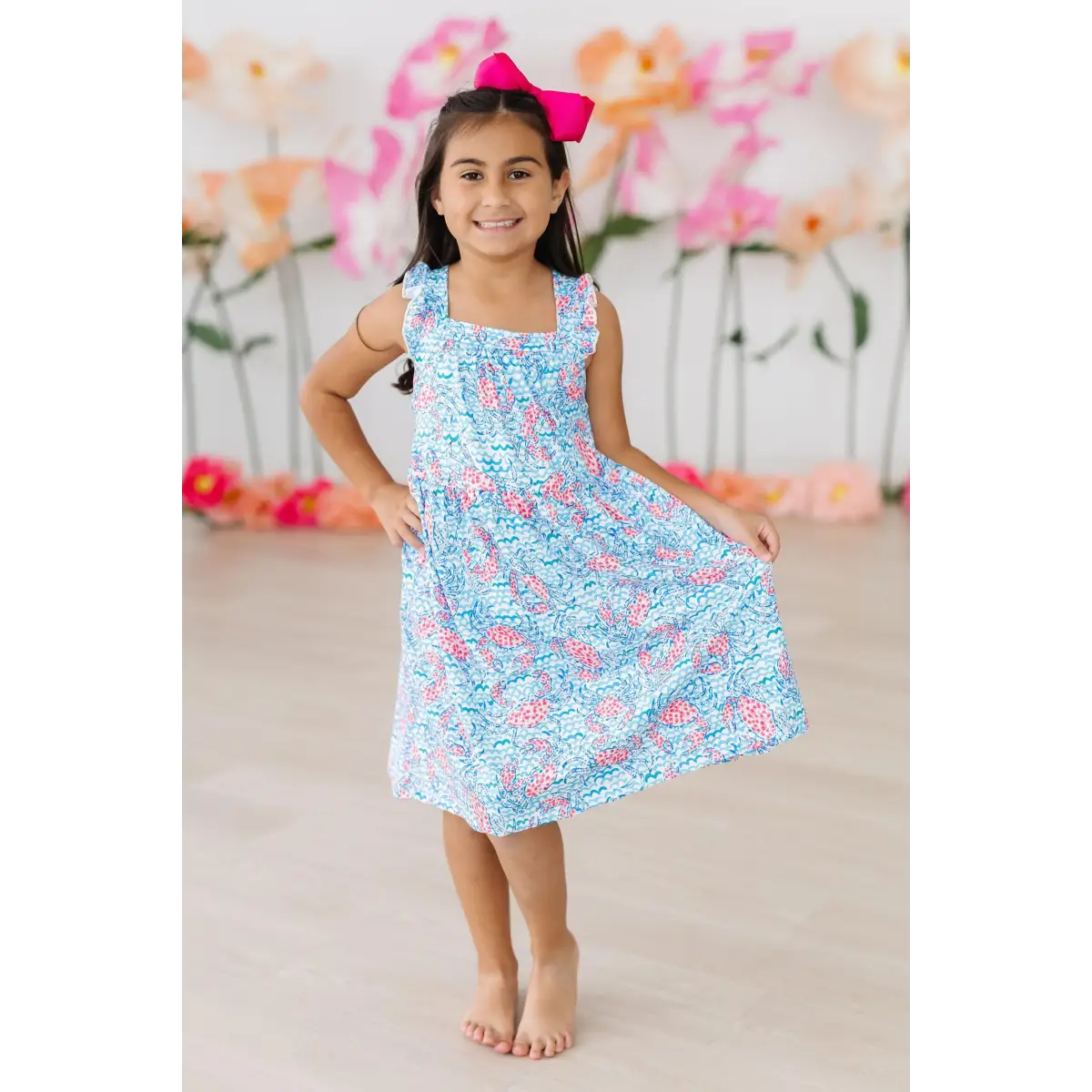 Crab Walk Ruffle Cross Back Dress - Mila & Rose ®