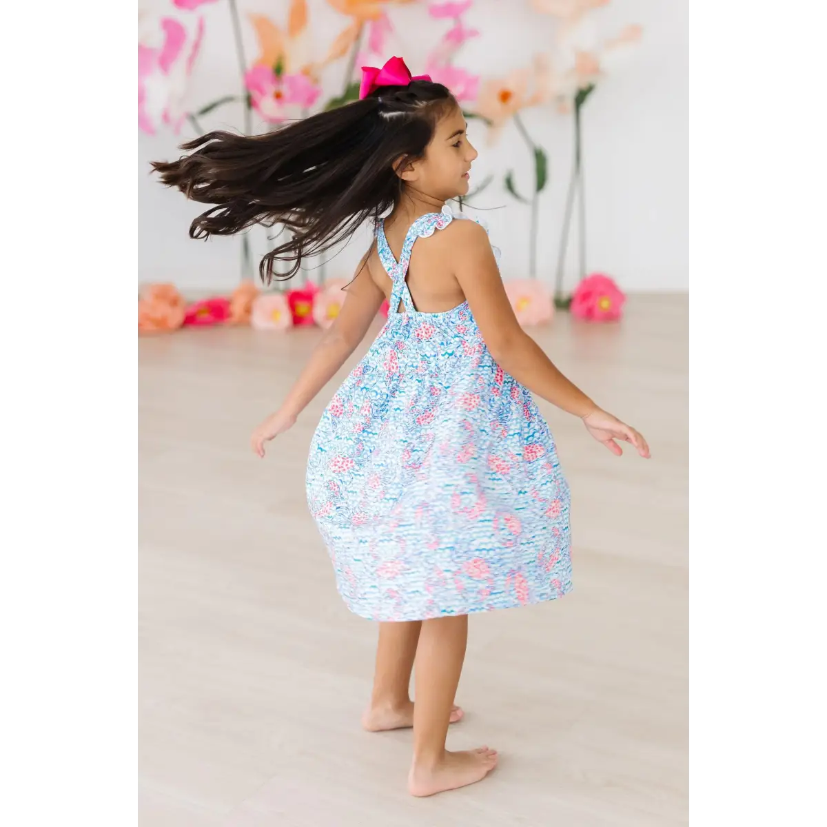 Crab Walk Ruffle Cross Back Dress - Mila & Rose ®