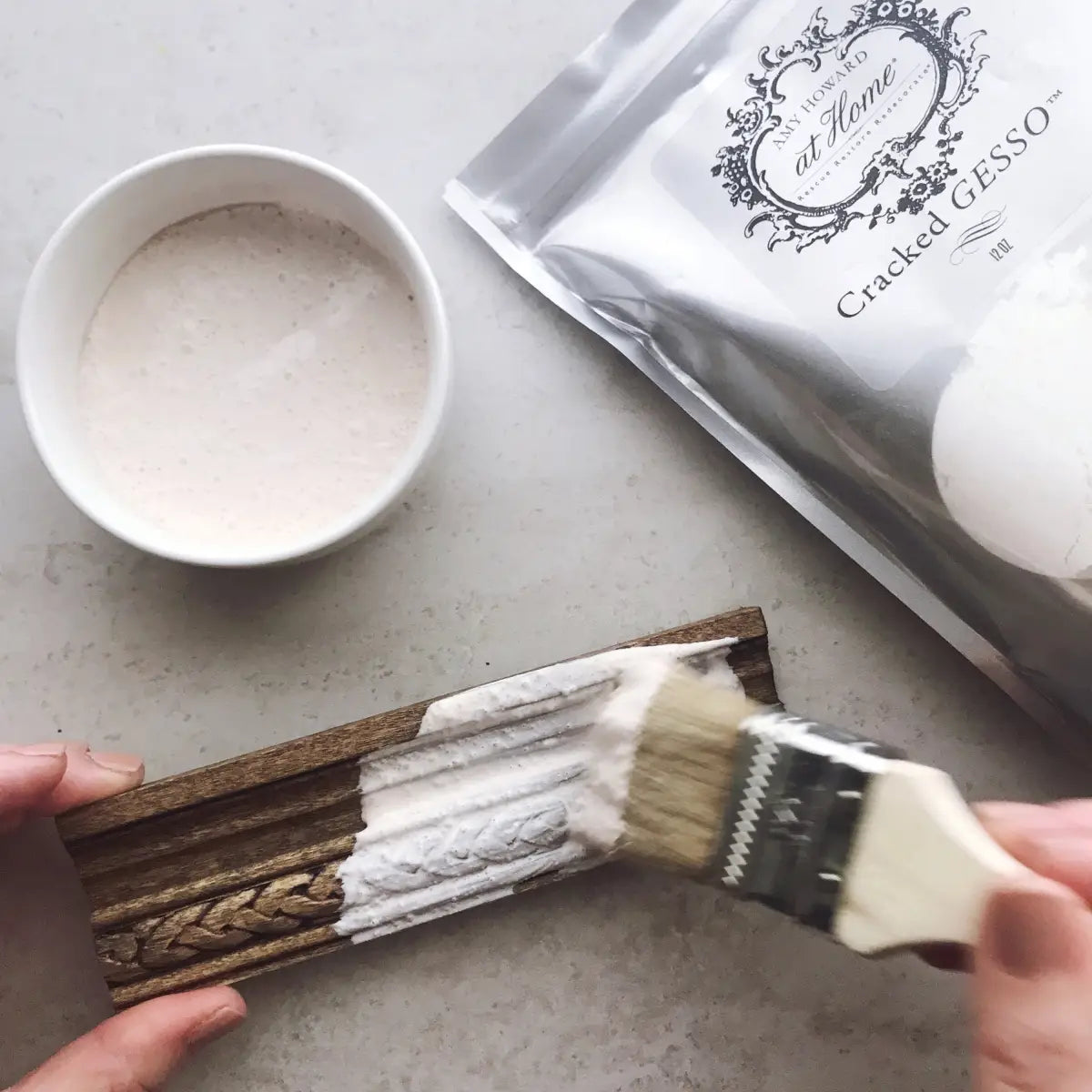 Cracked Gesso for Furniture Projects - Amy Howard At Home