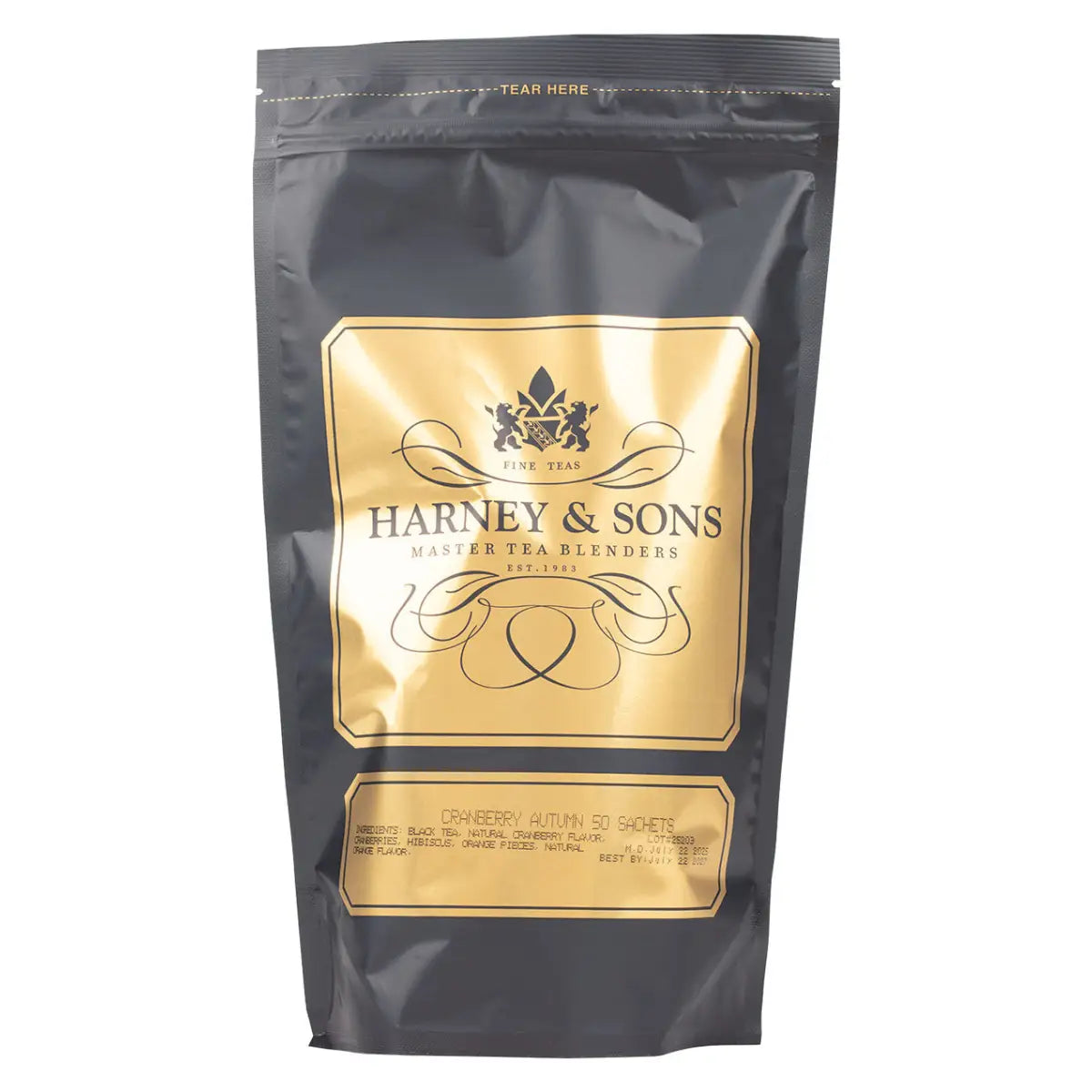 Cranberry Autumn Tea - Sachets / Bag of 50 Sachets - Harney & Sons Fine Teas