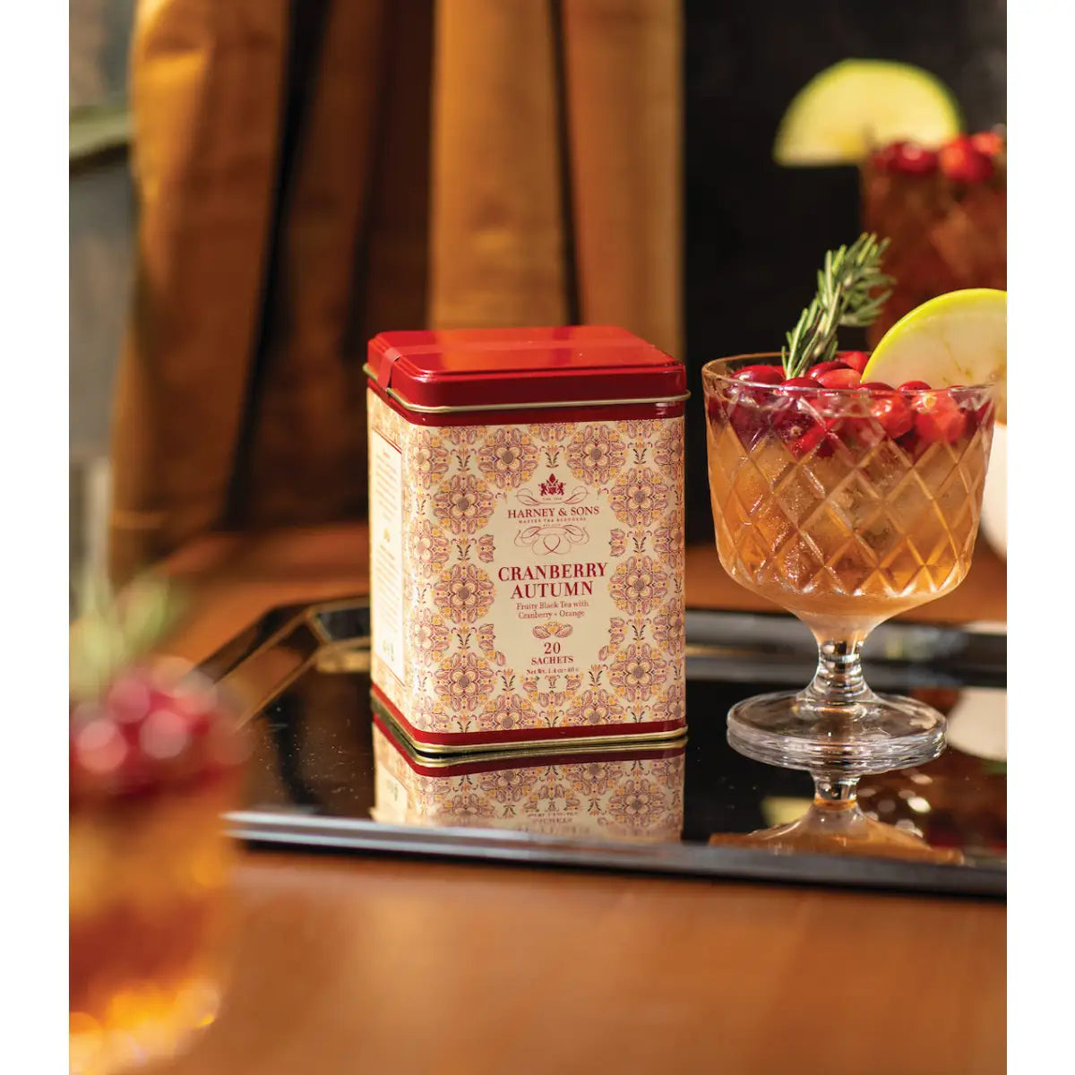 Cranberry Autumn Tin of 20 Sachets - Sachets / Tin of 20 Sachets - Harney & Sons Fine Teas
