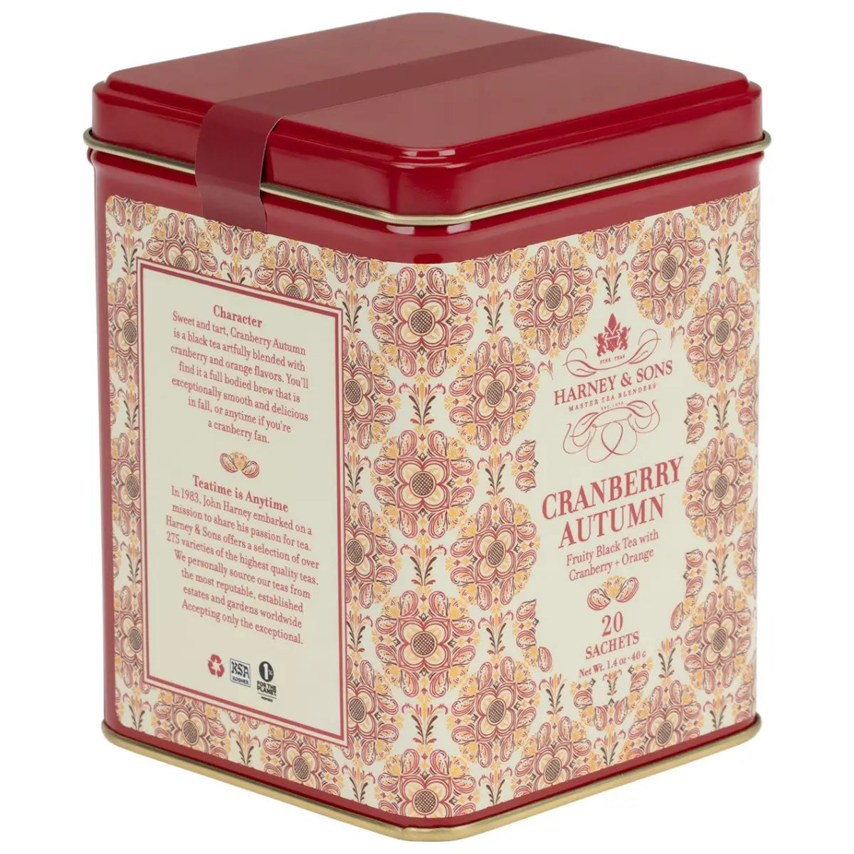 Cranberry Autumn Tin of 20 Sachets - Sachets / Tin of 20 Sachets - Harney & Sons Fine Teas