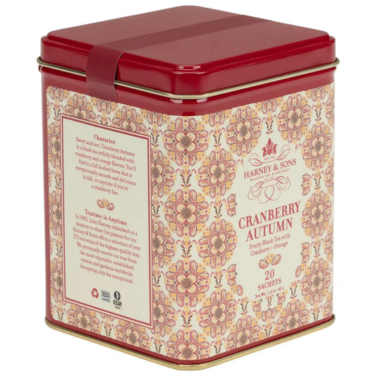 Cranberry Autumn Tea - Tin of 20 Sachets - Sachets / Tin of 20 Sachets - Harney & Sons Fine Teas
