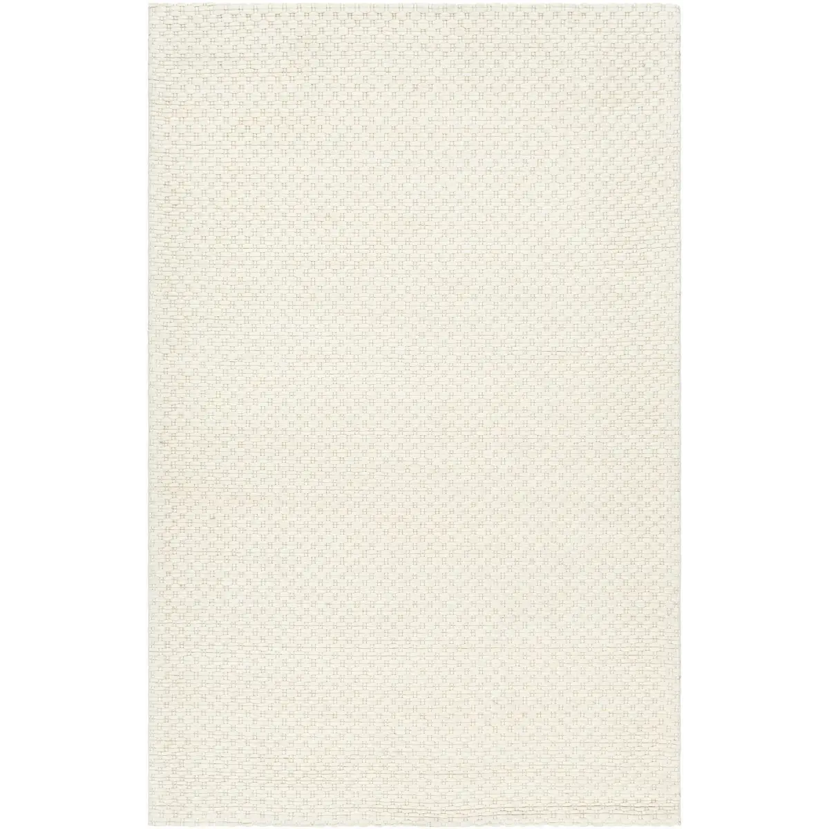 Cream Hand Woven Wool Blend Area Rug - 5’ x 7’6’’ Rectangle - Boutique Rugs