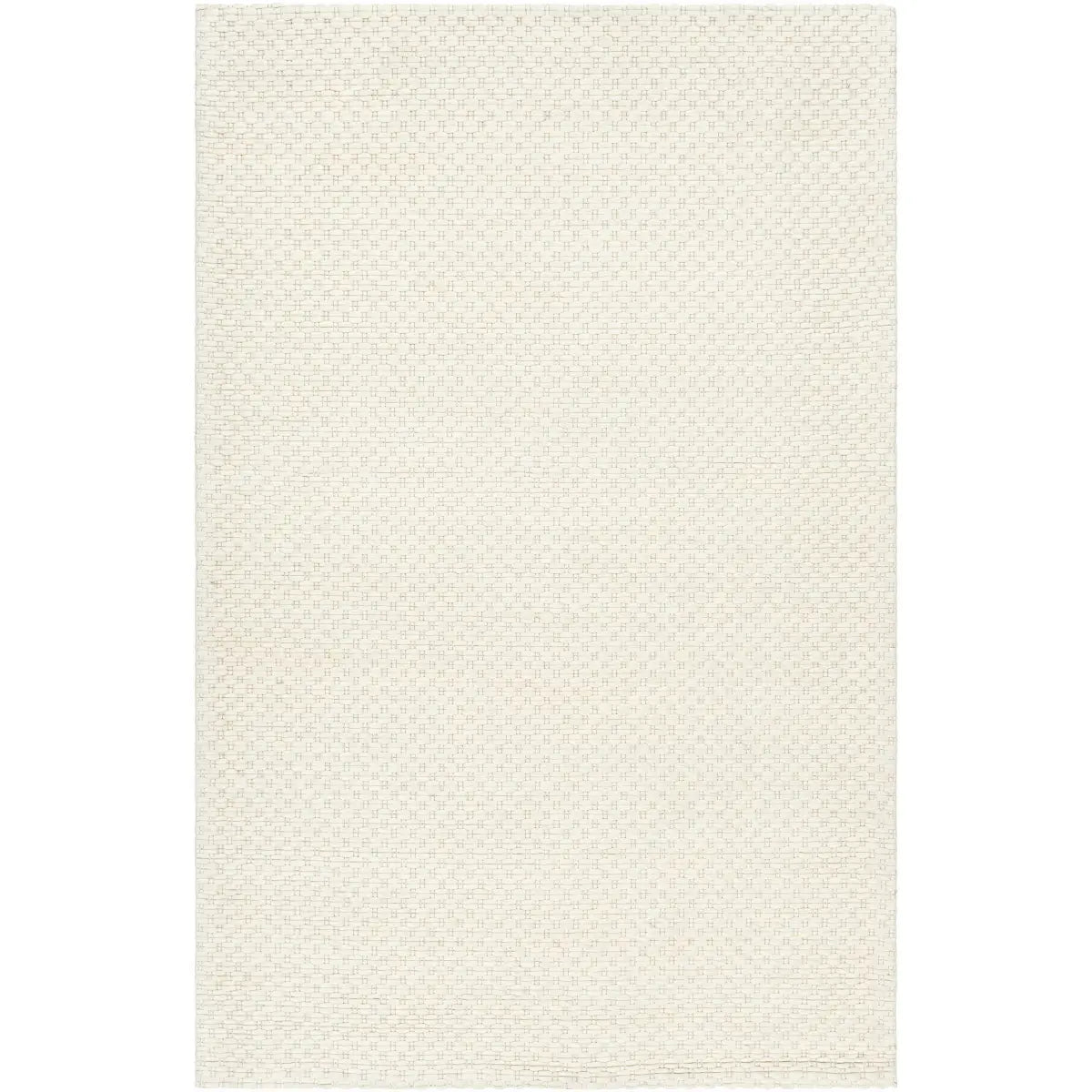 Cream Hand Woven Wool Blend Area Rug - 5’ x 7’6’’ Rectangle - Boutique Rugs