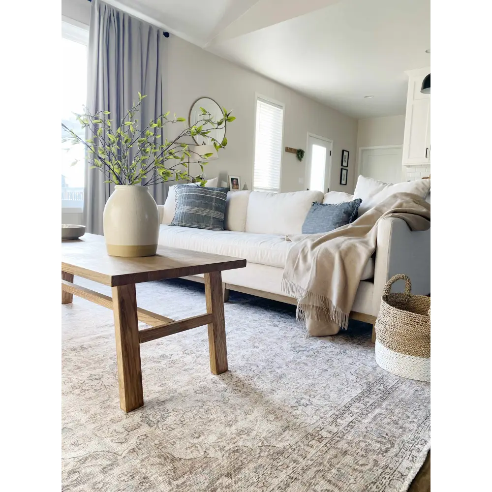 Cream Holi-2301 Washable Area Rug - Boutique Rugs