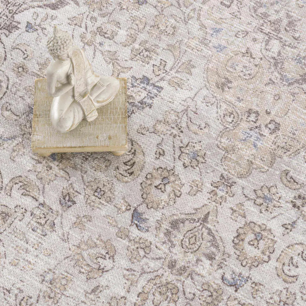 Cream Holi-2301 Washable Area Rug - Boutique Rugs