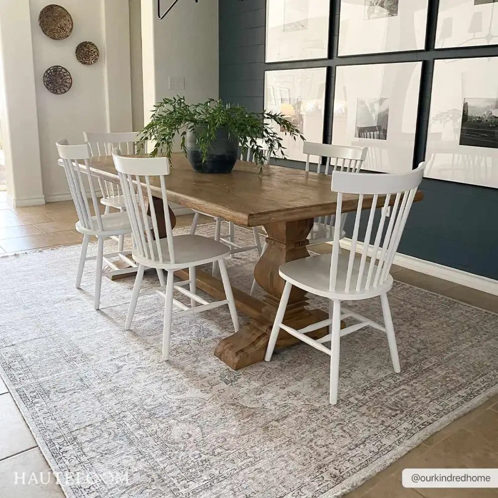 Cream Holi-2301 Washable Area Rug - Boutique Rugs