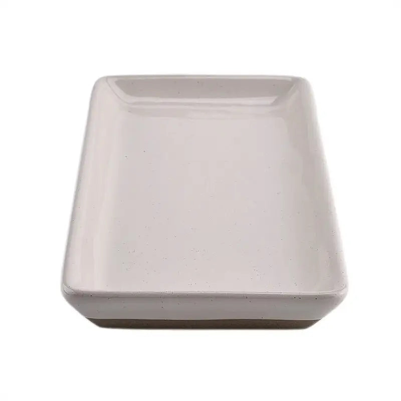 Cream Stoneware Tray - Sweet Water Decor