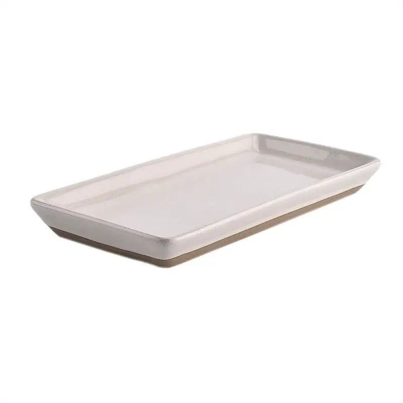 Cream Stoneware Tray - Sweet Water Decor