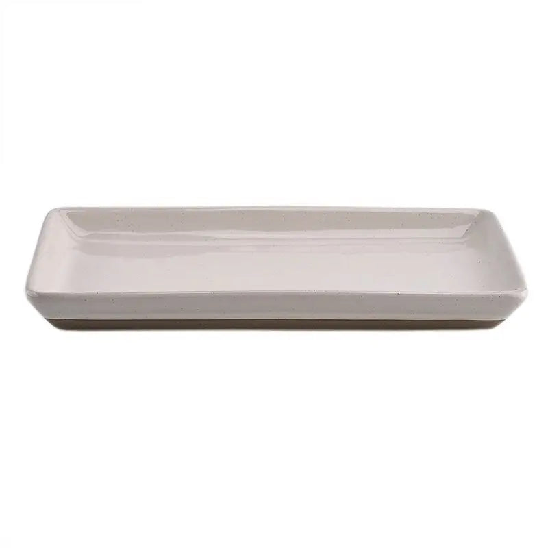 Cream Stoneware Tray - Sweet Water Decor