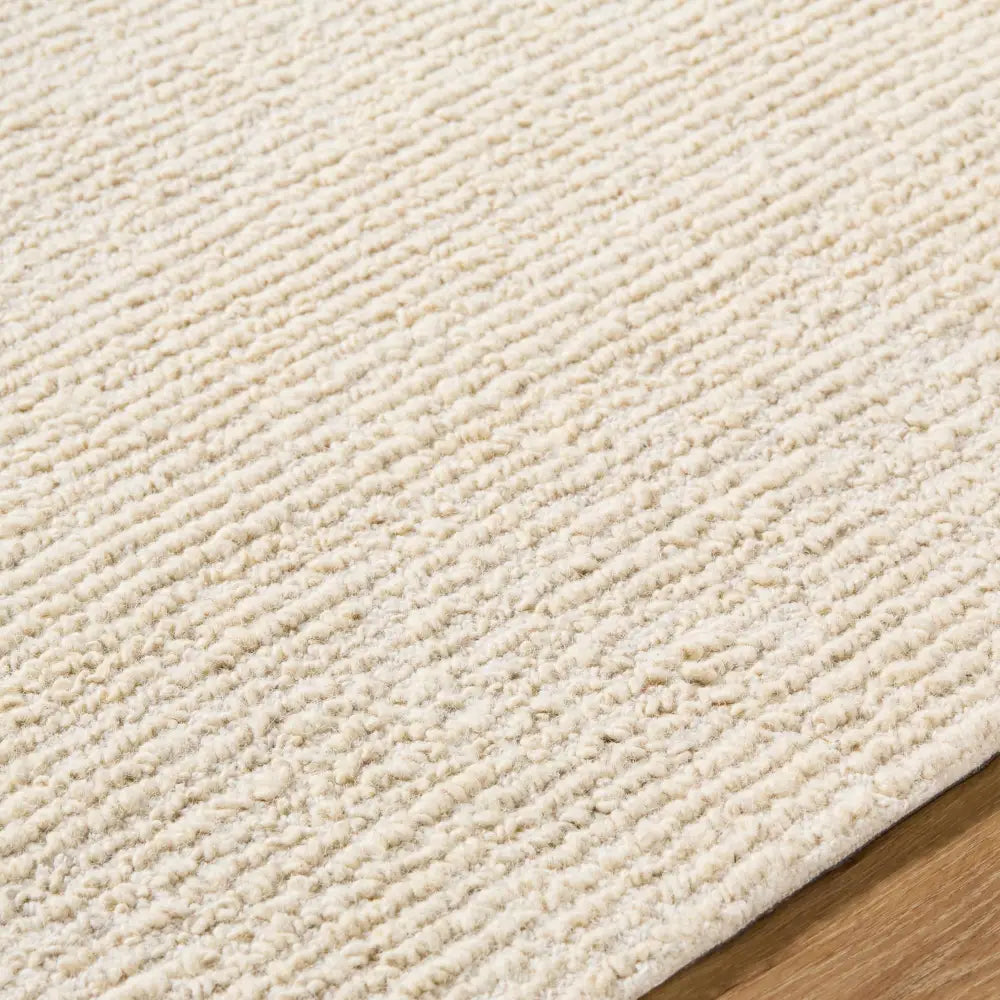 Cream Wool Area Rug - 5’ x 7’6’’ Rectangle - Boutique Rugs